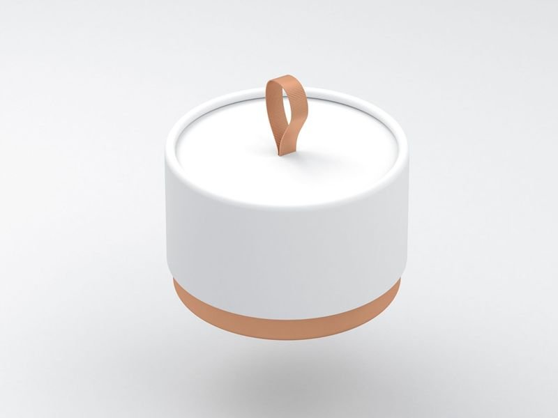 Environmentally friendly paper cylinder with ribbon