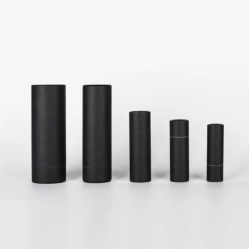 Biodegradable Black Deodorant Cardboard Tubes