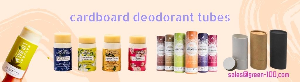 kartonové deodorantové tuby