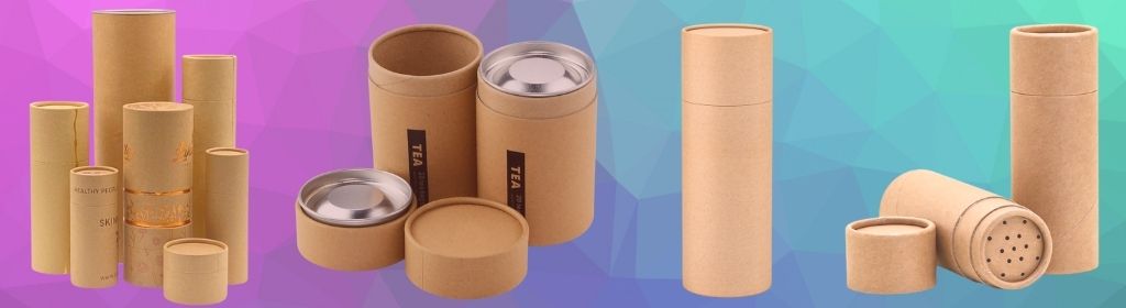 emballage en tube de papier kraft