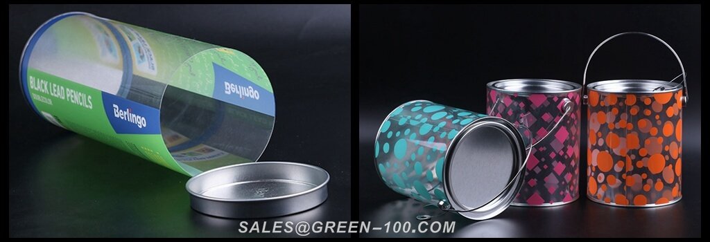 Tinplate plastic cylinder packaging
