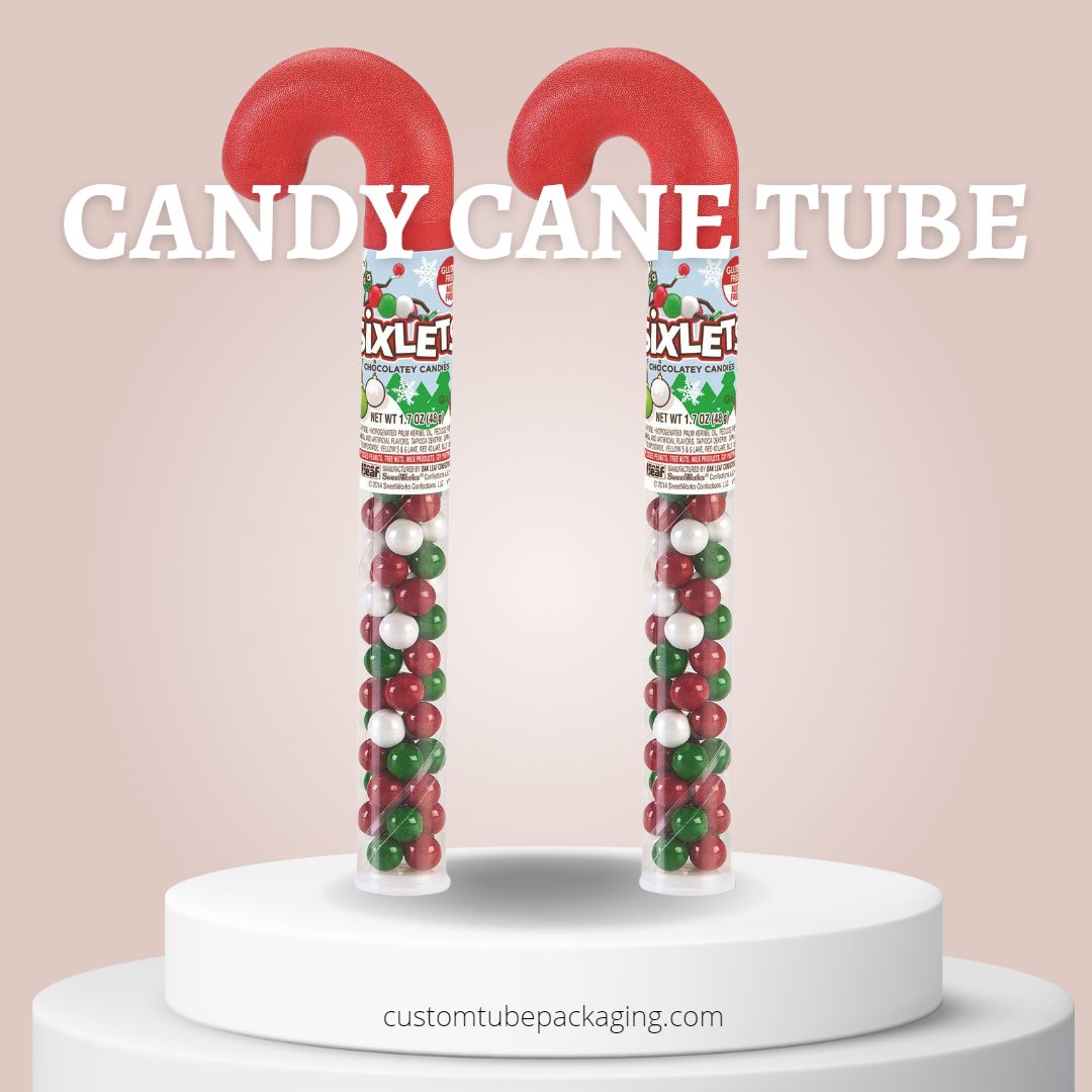 Candy Cane Tube 1 1 - Plastic Tube & Paper Tube Packaging Custom Specialist