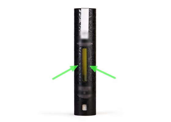 Custom black cardboard tube packaging with spot UV finish