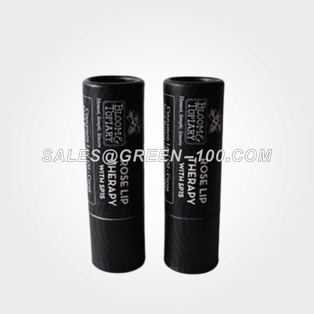 Black lipstick paper tube packaging (1)
