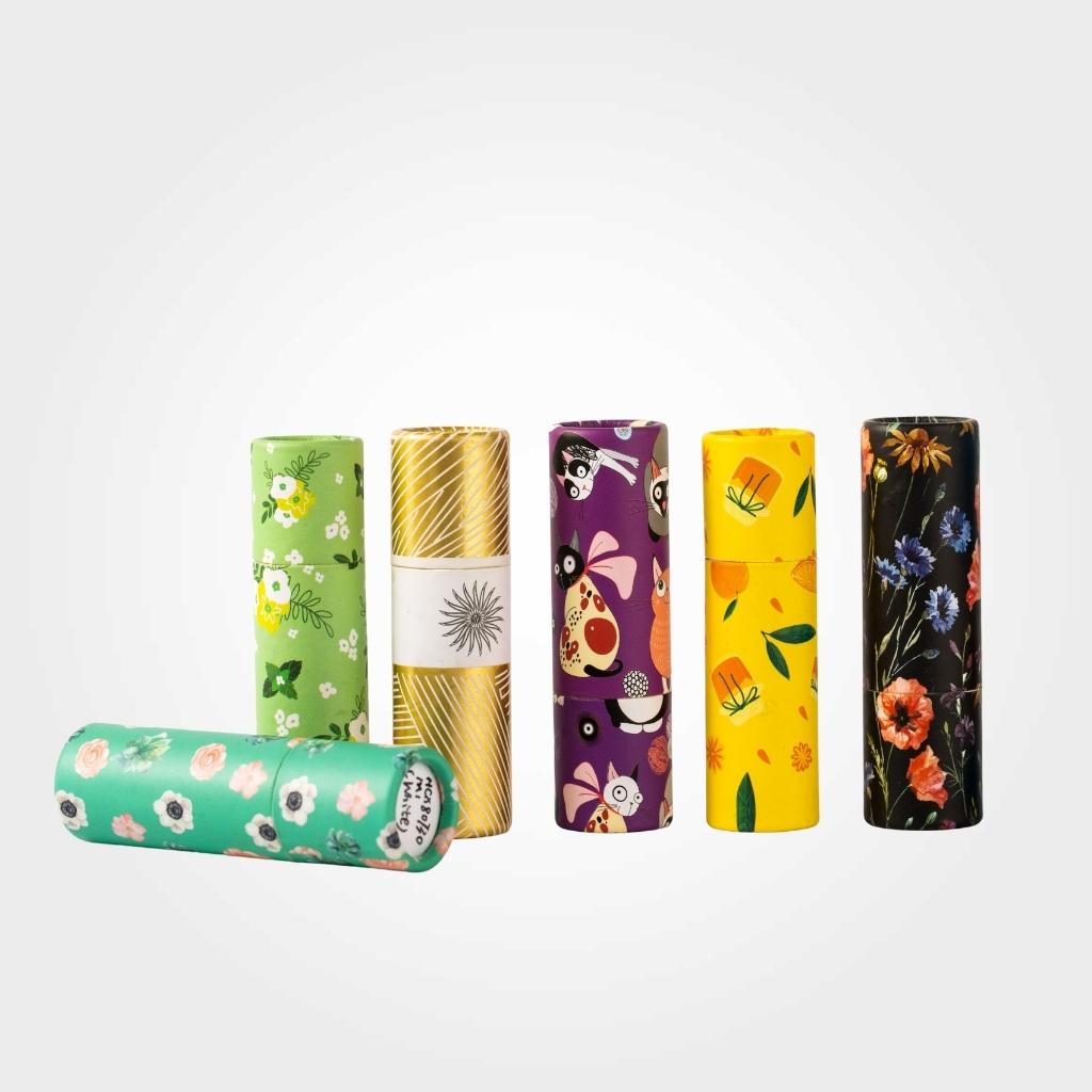 Eco Friendly Cardboard Lipstick Tubes packaging